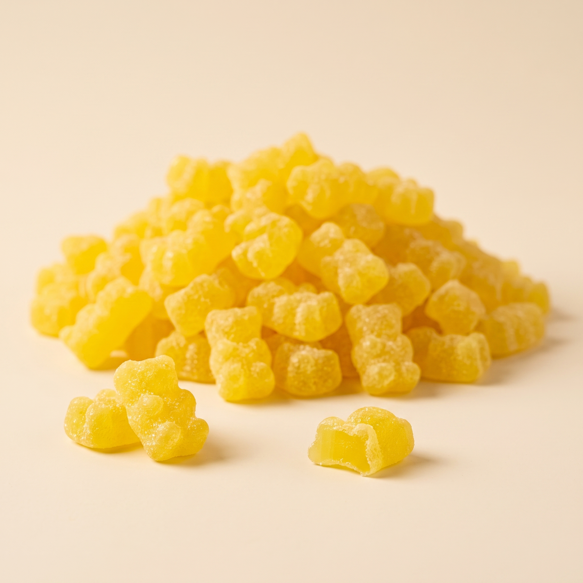 Lemon Royal Gummy Bears with a King's Chocolate bag